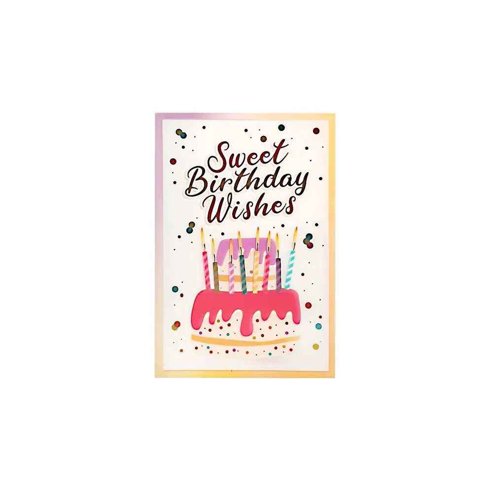 CESTITKA 3D HOOREY SWEET BIRTHDAY WISHES