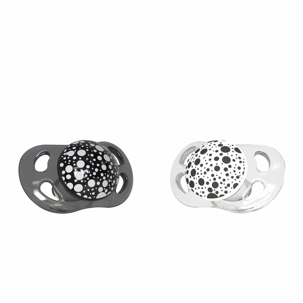 TWISTSHAKE VARALICA SILIKON 0-6M BLACK WHITE 2/1