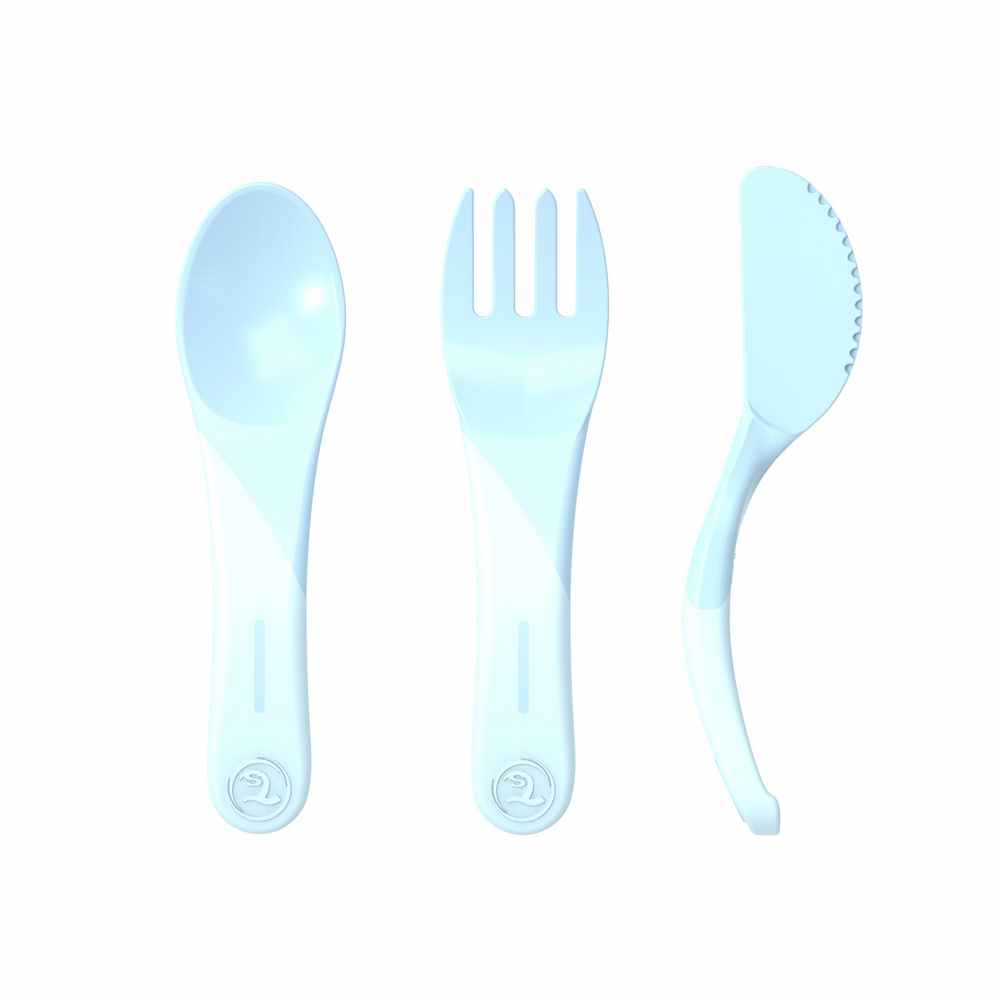 TWISTSHAKE PRIBOR ZA HRANJENJE 6 M PASTEL BLUE