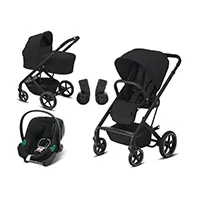 Cybex Balios kolica 3u1 su sve što vam je potrebno za lakše roditeljstvo! Sadrži kolica sa sedalnim delom, auto sedište  i sklopivu nosiljku kao i adaptere za postavku auto sedista na ram Balios S kolica.