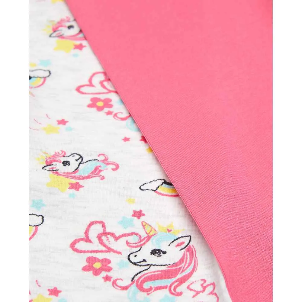 BLUKIDS DONJI DEO BPACK LEGGING LTGREYMEL+HOTPINK