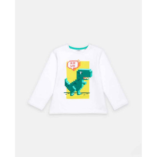 BLUKIDS MAJICA DUG RUKAV TSHIRT BRILLIANT WH