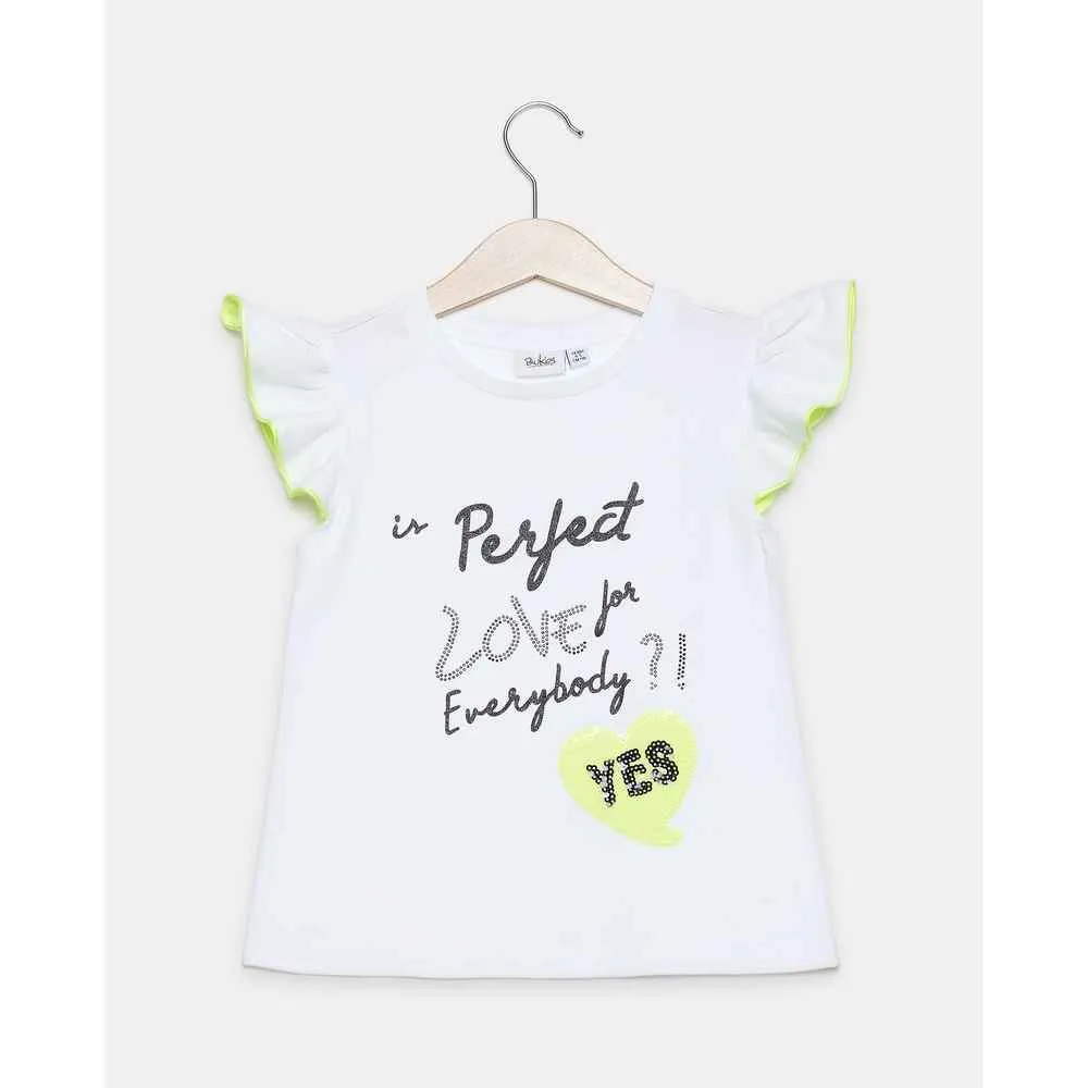 BLUKIDS MAJICA KRATAK RUKAV T-SHIRT S/S BRIGHT WHITE