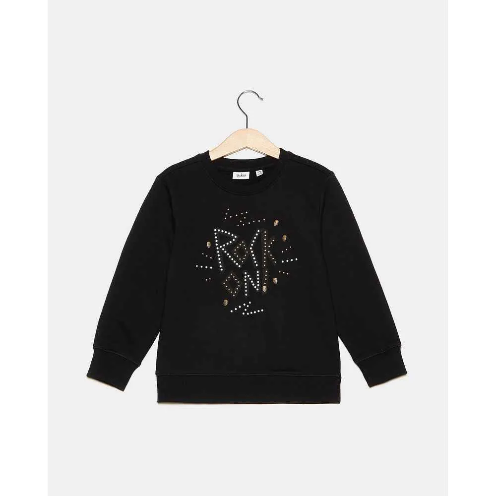 BLUKIDS DUKSERICA ROUND NECK ROCK BLACK 2 