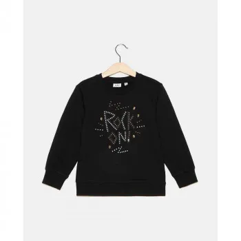 BLUKIDS DUKSERICA ROUND NECK ROCK BLACK 2 