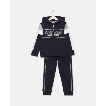 BLUKIDS TRENERKA KOMPLET JOG SET BASALTGR/WHITE/LTG.2 
