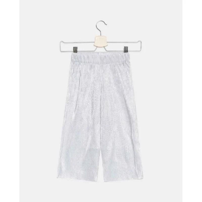 BLUKIDS PANTALONE TROUSERS SILVER