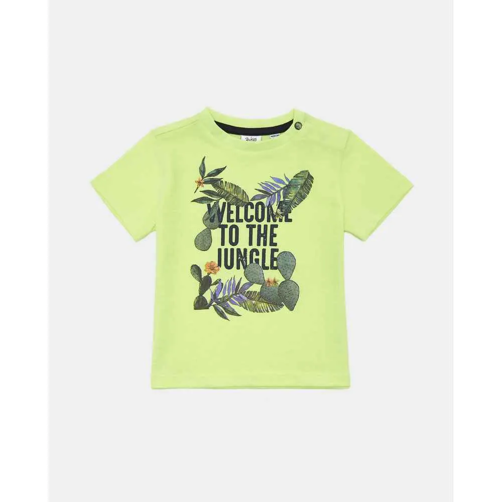 BLUKIDS MAJICA KRATAK RUKAV TSHIRT 909C LT. GREEN FLUO