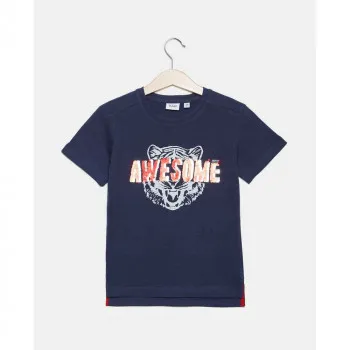BLUKIDS MAJICA KRATAK RUKAV T-SHIRT W/ SEQUINS TRAVELLER BLUE 
