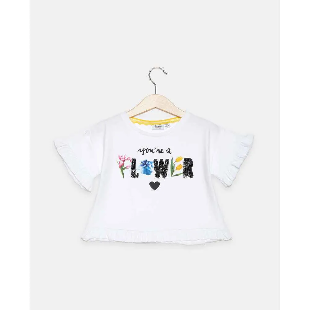 BLUKIDS MAJICA KRATAK RUKAV T-SHIRT BRIGHT WHITE
