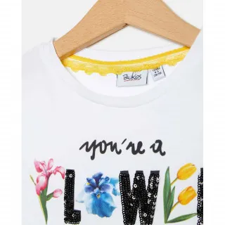 BLUKIDS MAJICA KRATAK RUKAV T-SHIRT BRIGHT WHITE