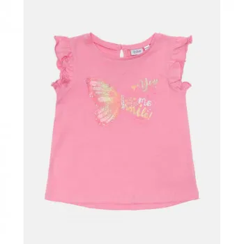 BLUKIDS MAJICA KRATAK RUKAV TSHIRT SACHET PINK 