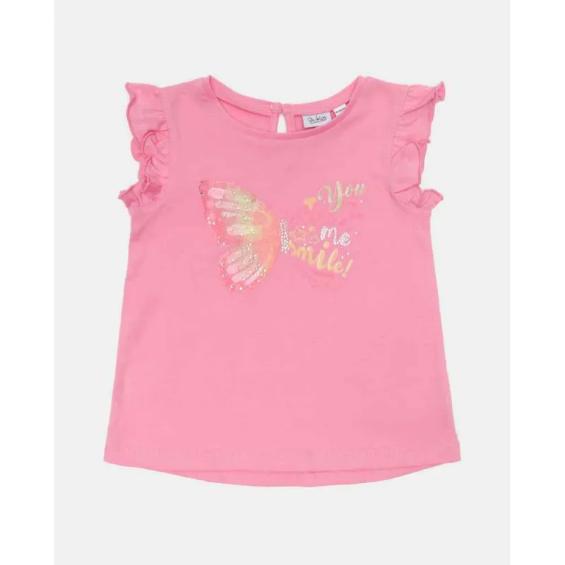 BLUKIDS MAJICA KRATAK RUKAV TSHIRT SACHET PINK