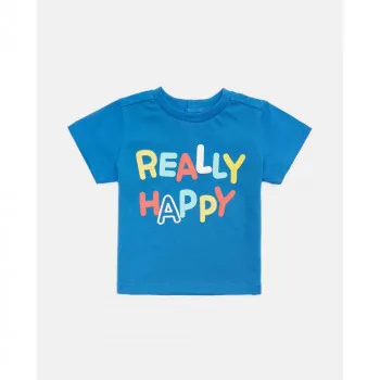 BLUKIDS MAJICA KRATAK RUKAV T- SHIRT BOY REALLY HAPPY CAMPANULA 