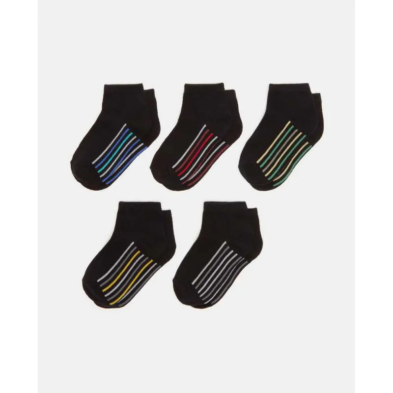 BLUKIDS CARAPE PK5 BOY ANKLE SOLID BLACK BEAUTY