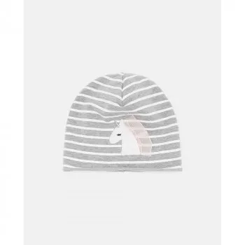 BLUKIDS KAPA HAT UNICORNO GREY MELANGE 