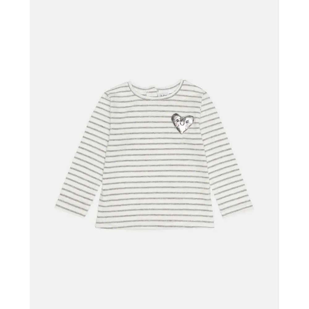 BLUKIDS MAJICA DUG RUKAV TSHIRT MEDIUM GREY MELANGE