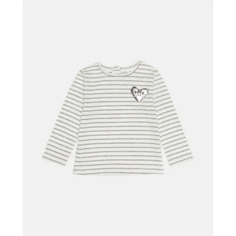 BLUKIDS MAJICA DUG RUKAV TSHIRT MEDIUM GREY MELANGE