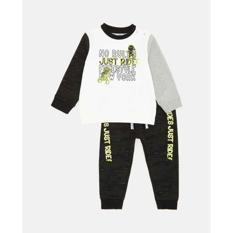 BLUKIDS TRENERKA KOMPLET JOGGING SET BRIGHT WHITE