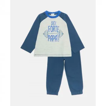 BLUKIDS TRENERKA KOMPLET JOGGING SET LIGHT GREY MELANGE 