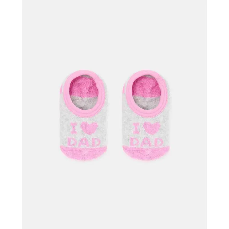 BLUKIDS CARAPE BABY GIRL I LOVE DAD GREY/PINK