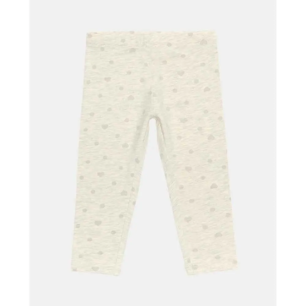 BLUKIDS HELANKE LEGGING AOP BEIGE MELANGE 