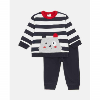 BLUKIDS TRENERKA KOMPLET SET BOY STRIPES BLU SKY CAPTAIN