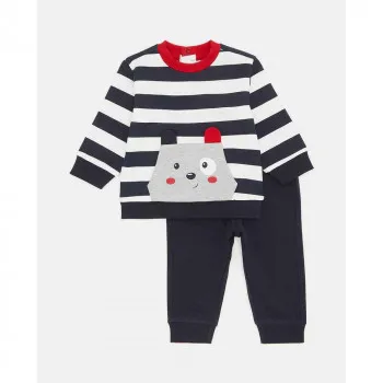 BLUKIDS TRENERKA KOMPLET SET BOY STRIPES BLU SKY CAPTAIN 