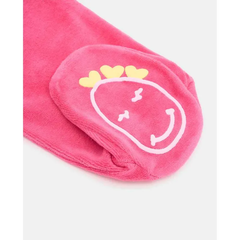 BLUKIDS ZEKA VELOUR ROMPER GIRL MAGENTA