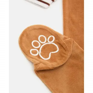 BLUKIDS ZEKA BOY VELOUR ROMPER BISCUIT 