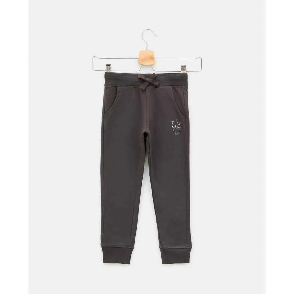BLUKIDS PANTALONE TROUSERS SOLID METEORITE