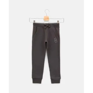 BLUKIDS PANTALONE TROUSERS SOLID METEORITE