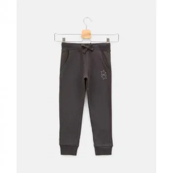 BLUKIDS PANTALONE TROUSERS SOLID METEORITE 