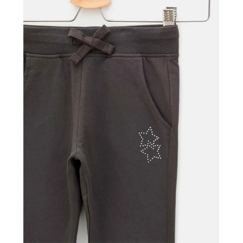 BLUKIDS PANTALONE TROUSERS SOLID METEORITE