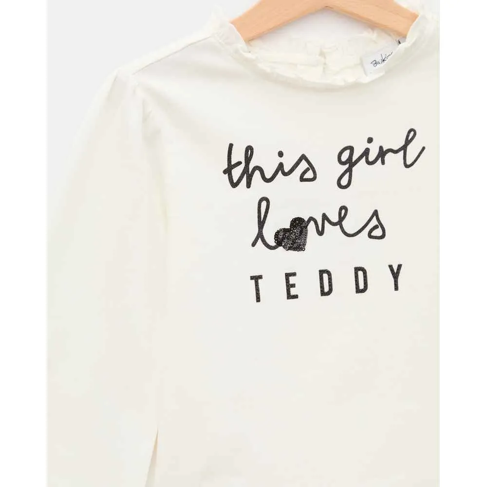 BLUKIDS MAJICA DUG RUKAV T-SHIRT L/S SNOW WHITE