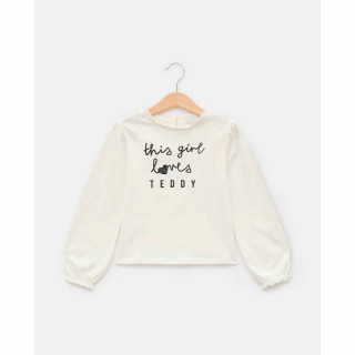 BLUKIDS MAJICA DUG RUKAV T-SHIRT L/S SNOW WHITE