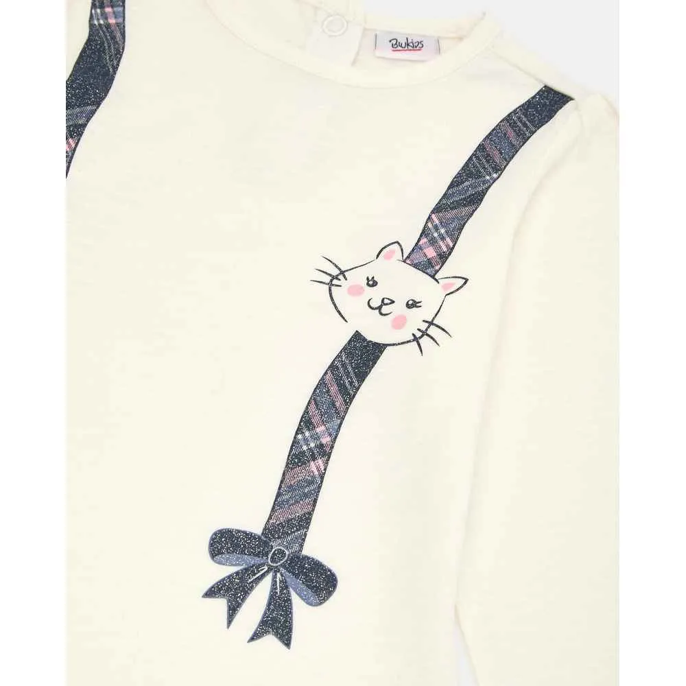 BLUKIDS MAJICA DUG RUKAV TSHIRT CLOUD DANCER