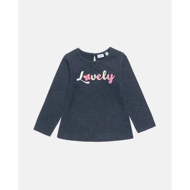 BLUKIDS MAJICA DUG RUKAV TSHIRT BLUE MELANGE