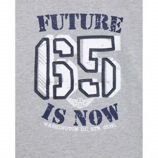 BLUKIDS MAJICA DUG RUKAV T-SHIRT GREY MELANGE