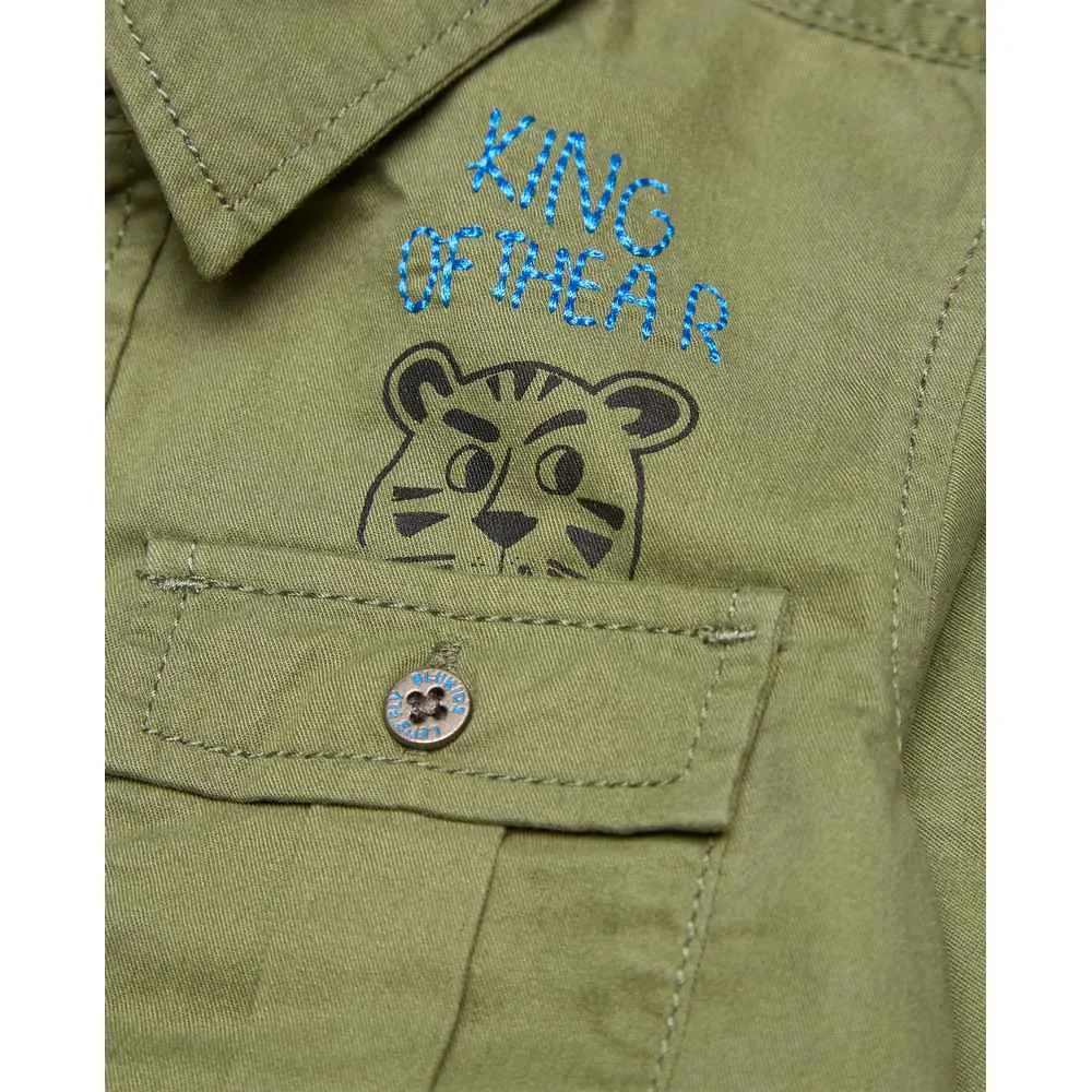 BLUKIDS KOSULJA SHIRT OLIVINE