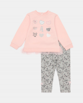 BLUKIDS TRENERKA KOMPLET JOGGING SET CHINTZ ROSE