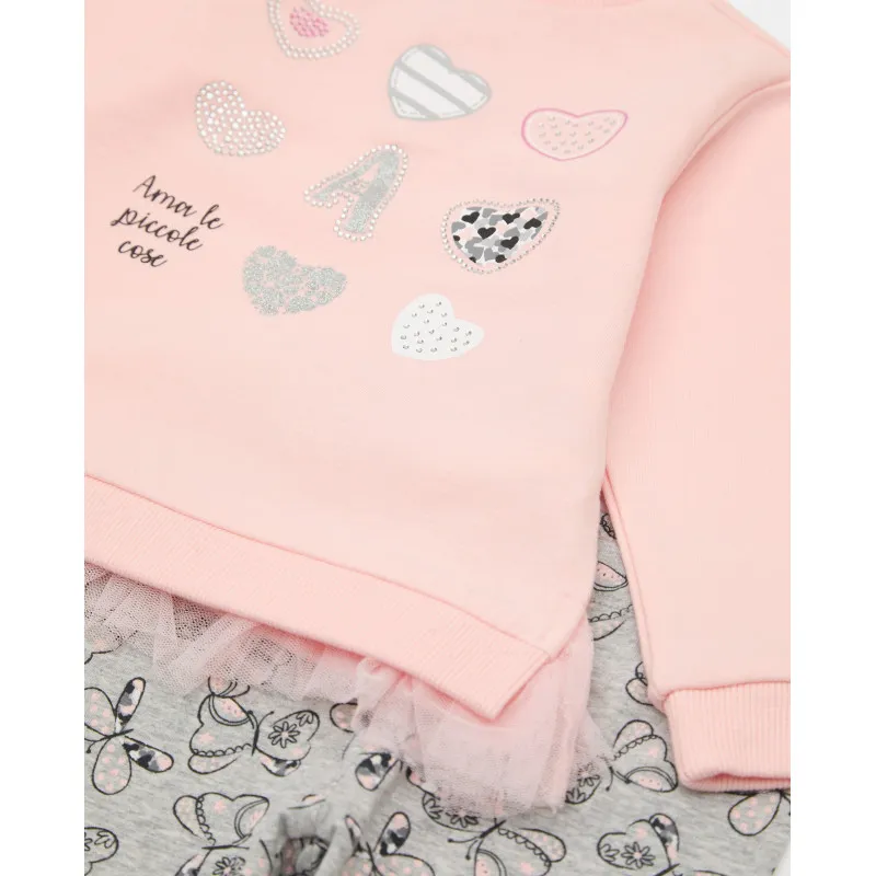 BLUKIDS TRENERKA KOMPLET JOGGING SET CHINTZ ROSE