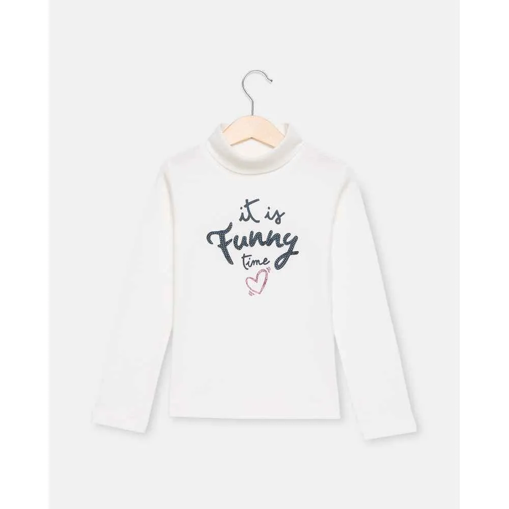BLUKIDS MAJICA DUG RUKAV T-SHIRT L/S SNOW WHITE