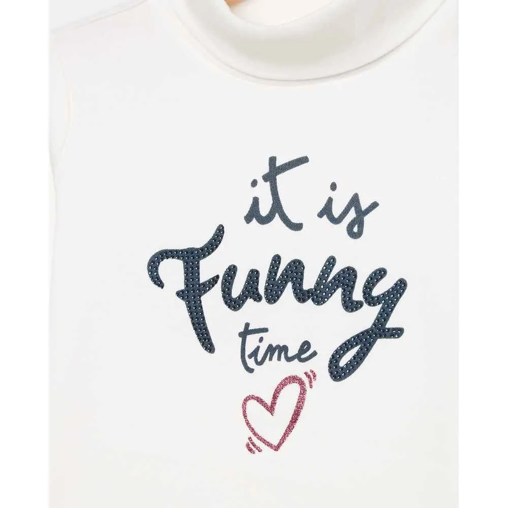 BLUKIDS MAJICA DUG RUKAV T-SHIRT L/S SNOW WHITE