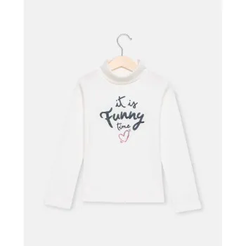 BLUKIDS MAJICA DUG RUKAV T-SHIRT L/S SNOW WHITE 