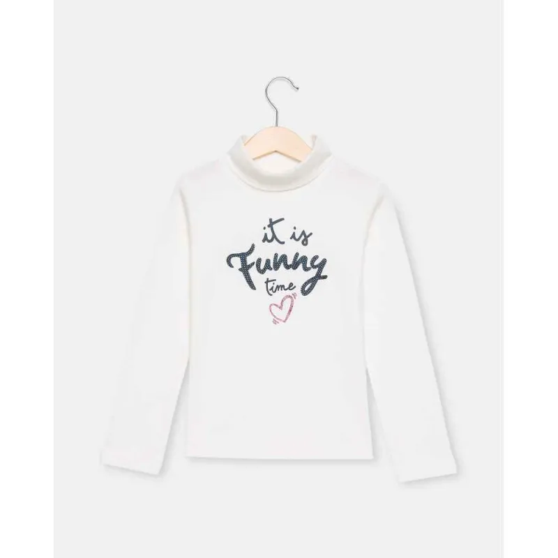 BLUKIDS MAJICA DUG RUKAV T-SHIRT L/S SNOW WHITE