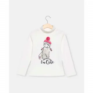 BLUKIDS MAJICA DUG RUKAV T-SHIRT L/S SNOW WHITE 