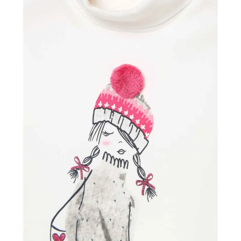 BLUKIDS MAJICA DUG RUKAV T-SHIRT L/S SNOW WHITE 