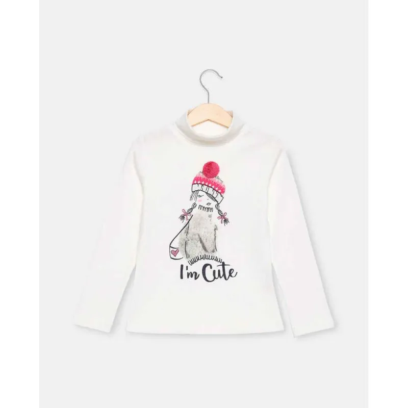 BLUKIDS MAJICA DUG RUKAV T-SHIRT L/S SNOW WHITE 