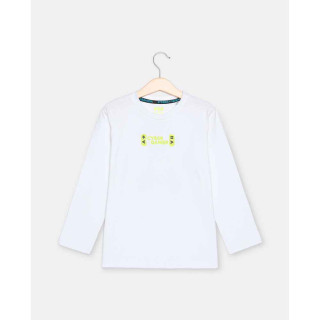 BLUKIDS MAJICA DUG RUKAV T-SHIRT BRIGHT WHITE 